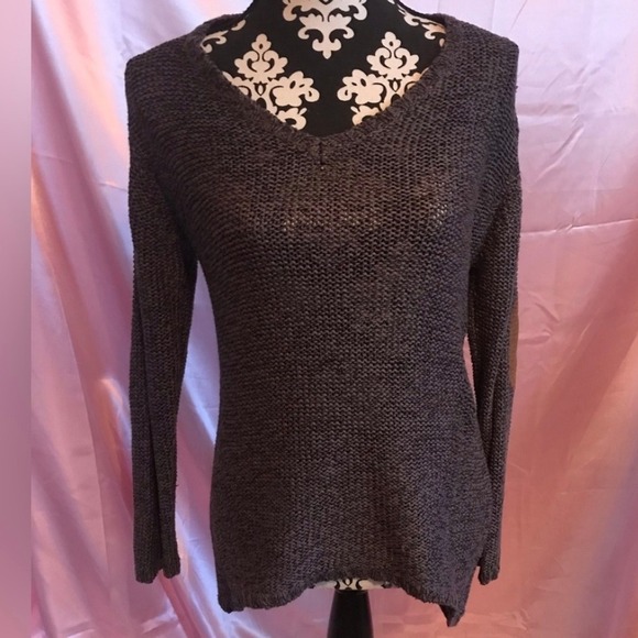 RDI cozy sweater V neck Patch elbow sleeves - Picture 2 of 3